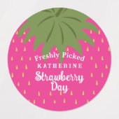 Étiquettes Fruit fraise (Design 1)