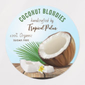Étiquettes Fruits de coco (Design 1)