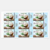 Étiquettes Fruits tropicaux de la noix de coco (Feuille)