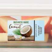 Étiquettes Fruits tropicaux de la noix de coco (Apposé)