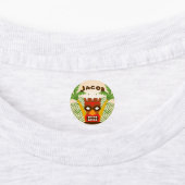 Étiquettes Fun Hawaiian Tiki Nom Retro Island Vibes Enfants (Apposé)