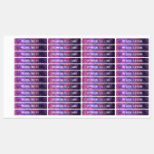 Étiquettes Galaxy Space Night Sky Stars Nebula Fer sur (Feuille)
