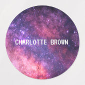 Étiquettes Galaxy Space Night Sky Stars Nebula Waterproof (Design 1)