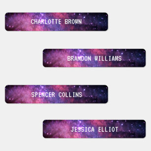 Étiquettes Galaxy Space Night Sky Stars Nebula Waterproof