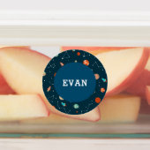 Étiquettes Garçons Cool Espace Extérieur Thème Motif Nom des (Apposé)