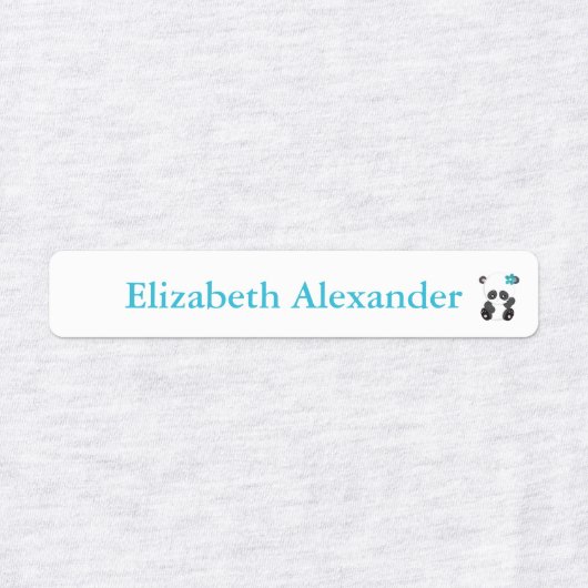 Étiquettes Garde d'enfants Cute Panda Bear (Design 2)