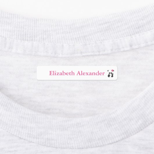 Étiquettes Garde d'enfants Cute Panda Bear (Apposé)