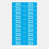 Étiquettes Garderie étanche Camp École Enfant Fille Nom du ga (Feuille)