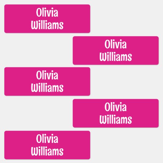 Étiquettes Garderie étanche Camp école enfant filles garçons (Groupe)