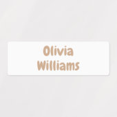 Étiquettes Garderie étanche Retour à l'école Enfants Nom de l (Design 1)