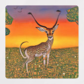 Étiquettes Gazelle au crépuscule (Design 1)