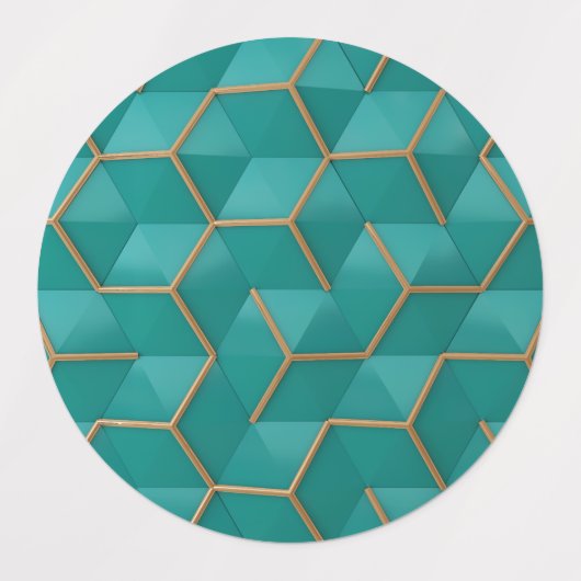 Étiquettes géométrique (Design 1)