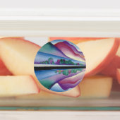 Étiquettes Georgia_O'Keeffe - Réflexion du lac George (Apposé)
