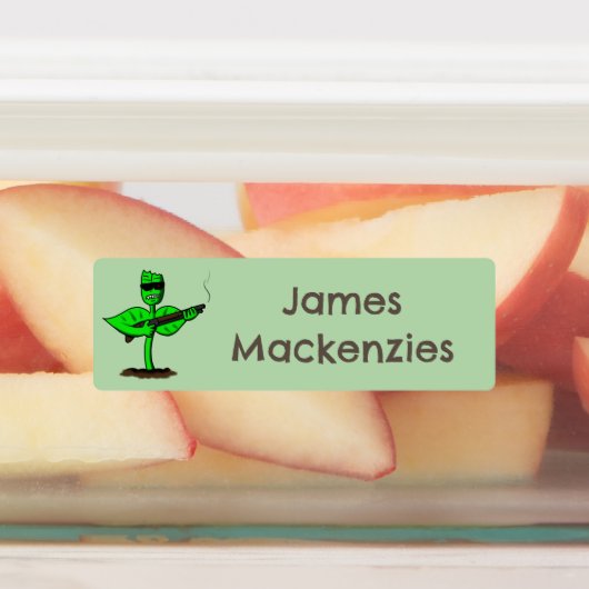 Étiquettes Germinator cyborg plante drôle dessin animé person (Apposé)