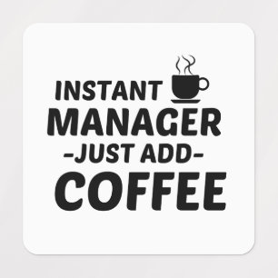 ÉTIQUETTES GESTIONNAIRE INSTANT AJOUTER JUSTE DU CAFÉ