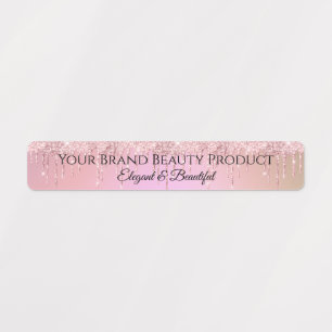 Étiquettes Glamour mignonne Parties scintillant rose Drives p
