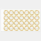 Étiquettes Gold Effect (Feuille)