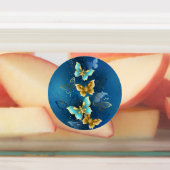 Étiquettes Golden butterflies (Apposé)