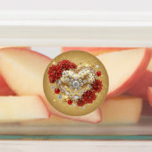 Étiquettes Golden Christmas Heart of Joy (Apposé)