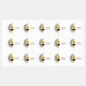 Étiquettes Golden Glow : Un Diwali Bénédiction (Feuille)