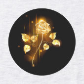 Étiquettes Golden rose ( gold rose ) (Design 2)