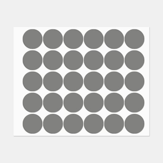 Étiquettes Gris de cuisse (couleur solide) (Feuille)