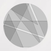 Étiquettes Gris Géométrique (Design 1)