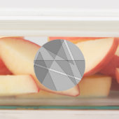 Étiquettes Gris Géométrique (Apposé)