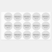 Étiquettes Gris imperméable polyvalent (Feuille)