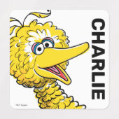 Étiquettes Gros oiseau d'art rétro (Design 1)