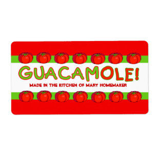 ÉTIQUETTES GUACAMOLE pour Customiser