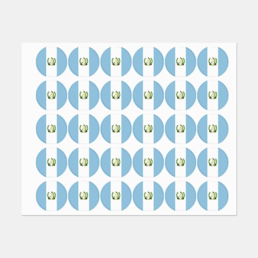 Étiquettes Guatemala (Feuille)