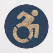 Étiquettes Handicap Texté (Design 2)