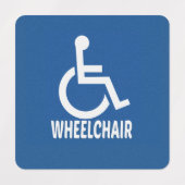 Étiquettes Handicapped Wheelchair (Design 1)