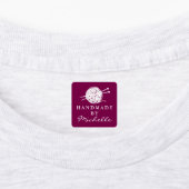 Étiquettes Handmade wool knitting symbol custom DIY clothing (Apposé)