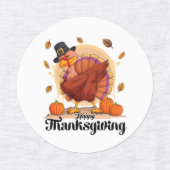 Étiquettes Happy Thanksgiving (Design 1)