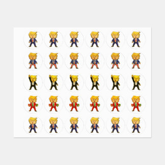 Étiquettes Happy Trump Lapel Pin Funny Trump Meme Cartoon Art