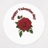 Étiquettes Happy V jour multi autocollants (Design 2)