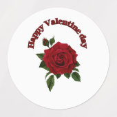 Étiquettes Happy V jour multi autocollants (Design 1)