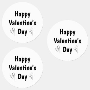 Étiquettes happy valentines day ajouter nom nom de famille no