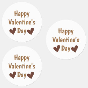 Étiquettes happy valentines day ajouter nom nom de famille no