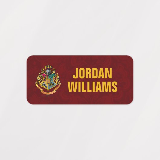 Étiquettes Harry Potter | Cimier de Poudlard - Complet (Design 1)