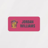 Étiquettes Harry Potter | Gryffindor Crest Gold et Rouge (Design 1)