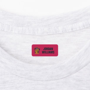 Étiquettes Harry Potter Gryffindor Crest Gold et Rouge