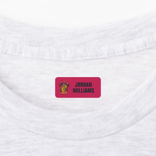 Étiquettes Harry Potter | Gryffindor Crest Gold et Rouge (Apposé)