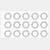 Étiquettes Hearts Merci D'Échantillon Gratuit Pour Shopping (Feuille)