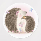 Étiquettes Hérisson (Design 1)