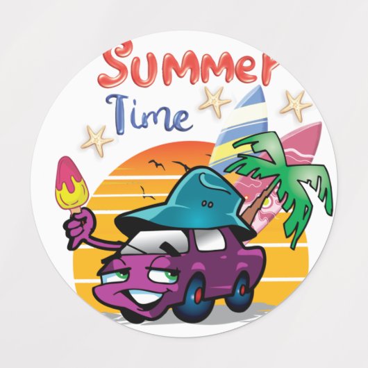 Étiquettes Heure d'été (Design 2)