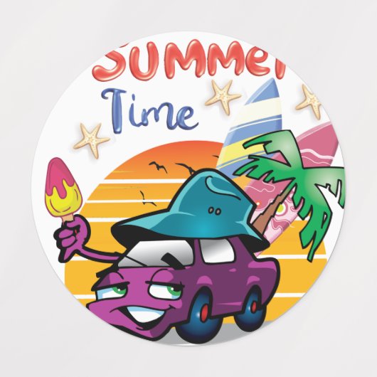 Étiquettes Heure d'été (Design 1)