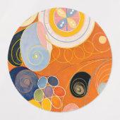Étiquettes Hilma af Klint - Les dix plus grands, No.3, Jeunes (Design 1)